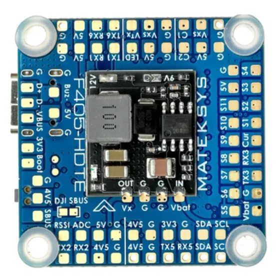 Wholesale Mateksys MATEK F405-HDTE 9~16V BEC OSD Blackbox F4 Flight Controller 3-12S INAV RC Airplane Fixed-Wing Drones